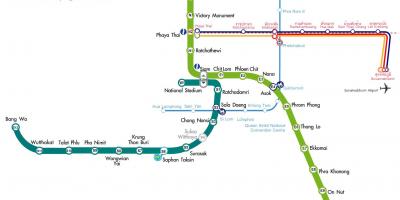 Карта метро карта маршрутів в Бангкоку