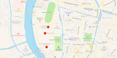 Карта храмів в Бангкоку