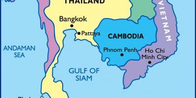 Карту Бангкока, розташування
