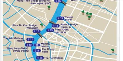Карта річки Бангкок експрес-катері