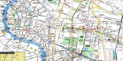 Туристична карта Бангкока англійською