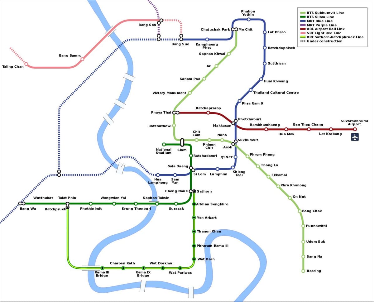 МРТ карта Бангкок, Таїланд