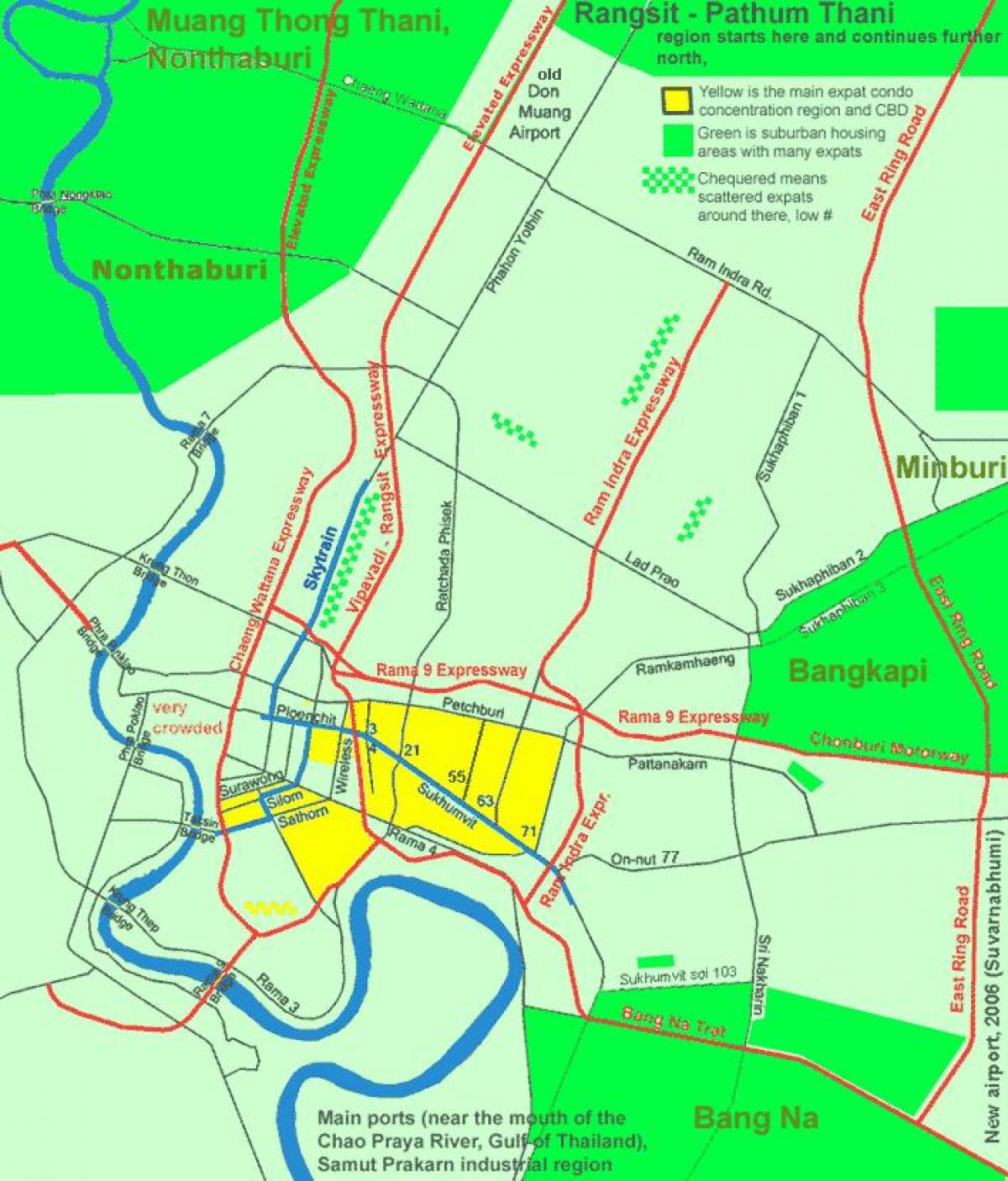 Бангкок центр міста карта