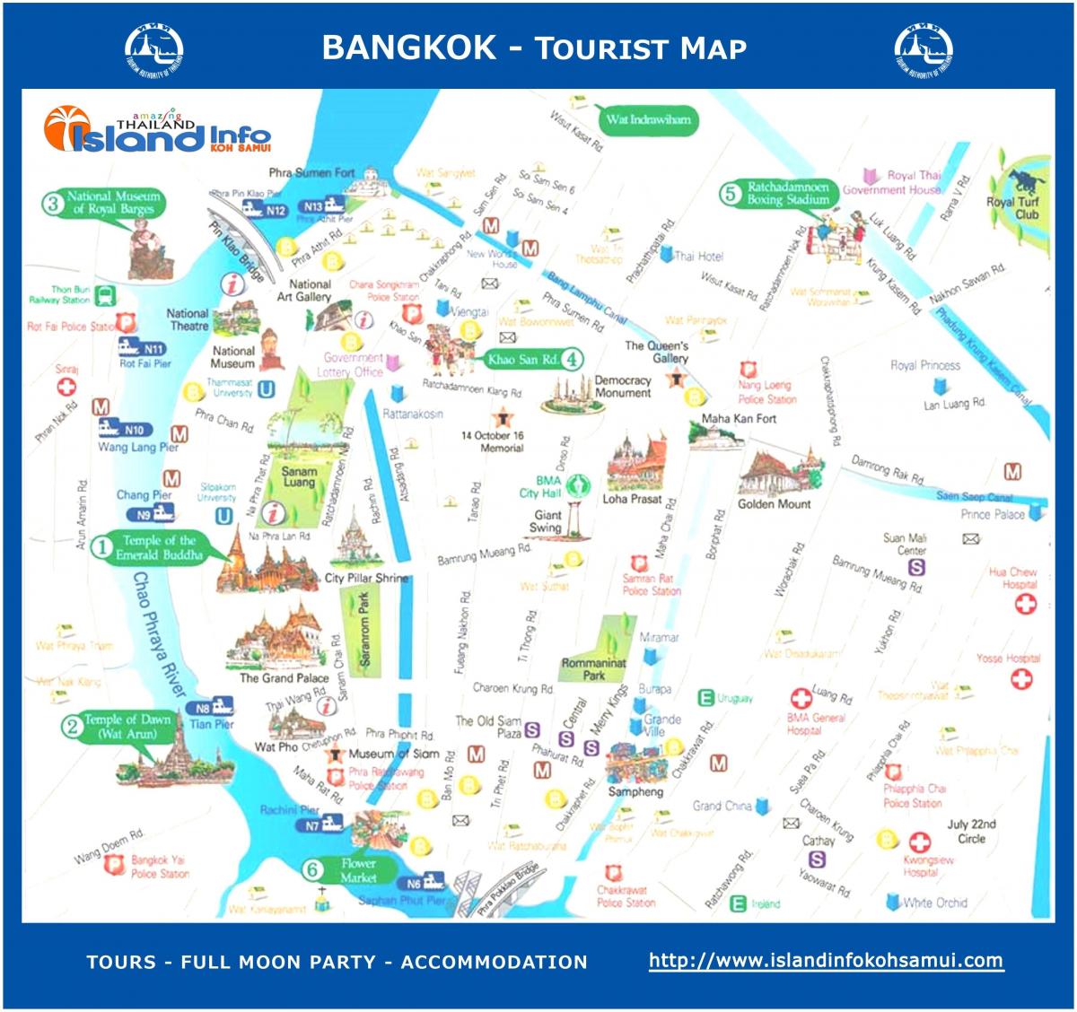 Бангкок путівник карта