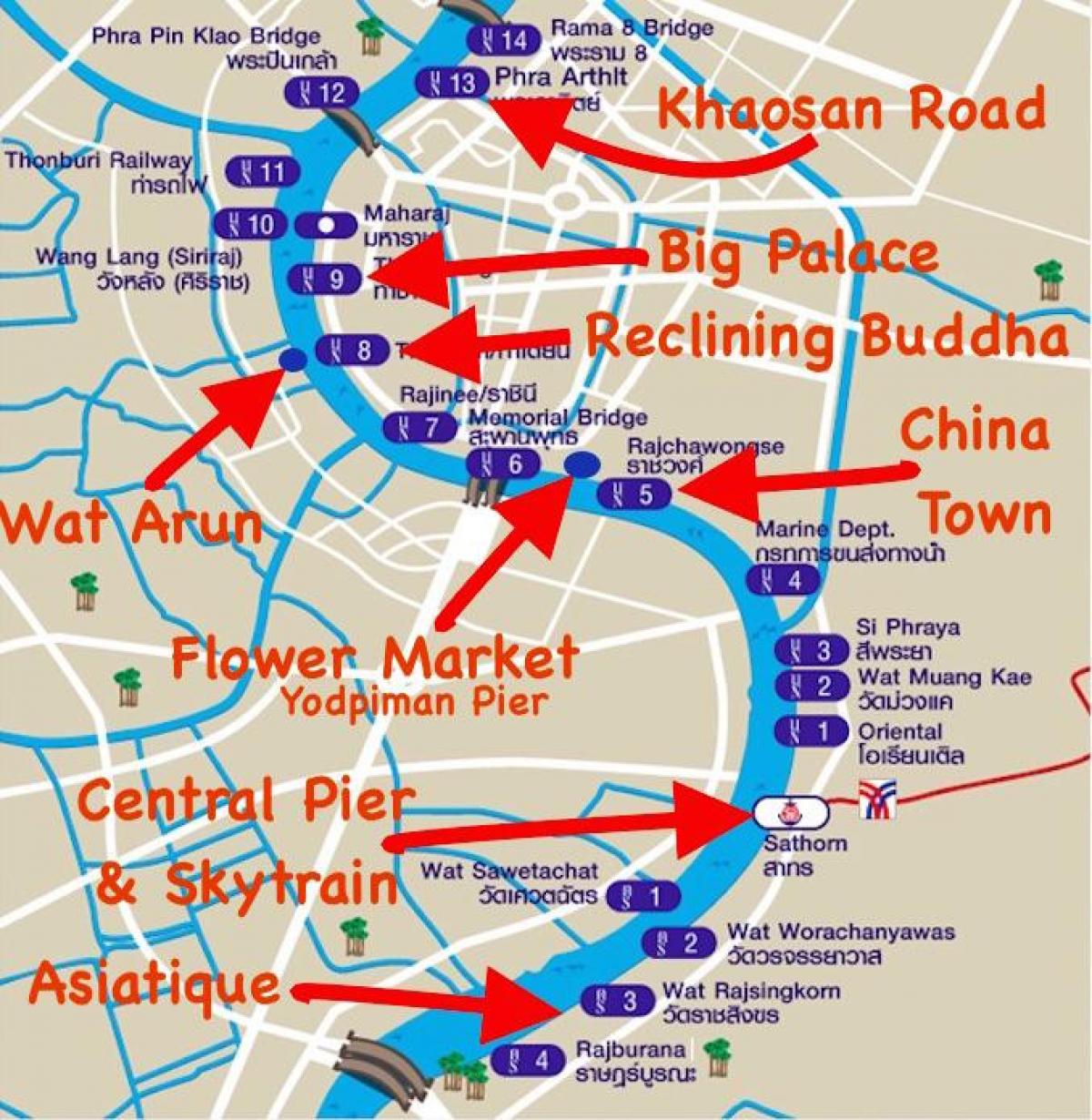 карта Бангкока Пірс