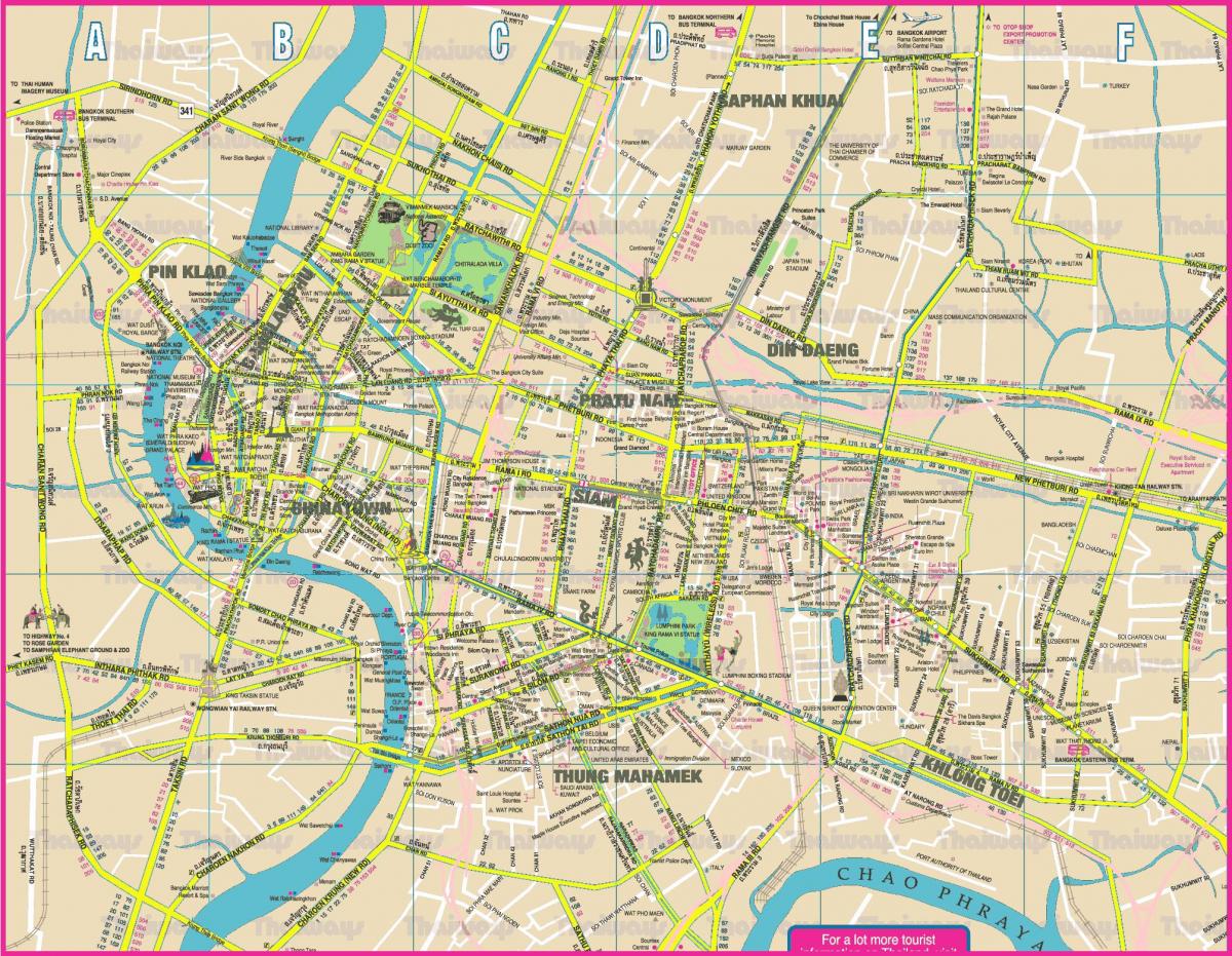 карта міста Бангкок