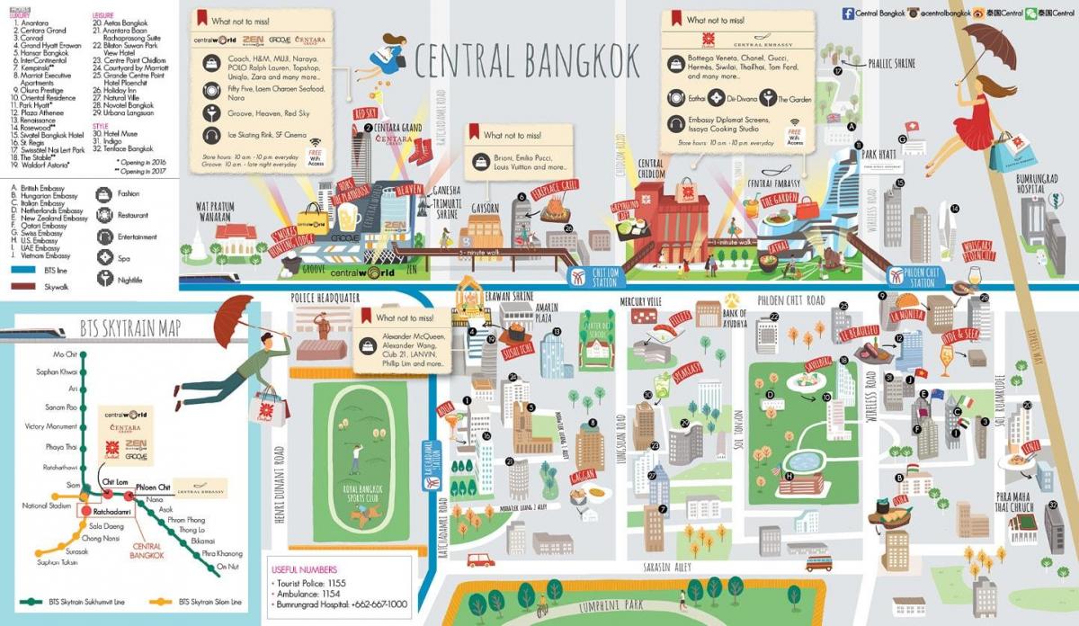торговий центр в Бангкоку на карті