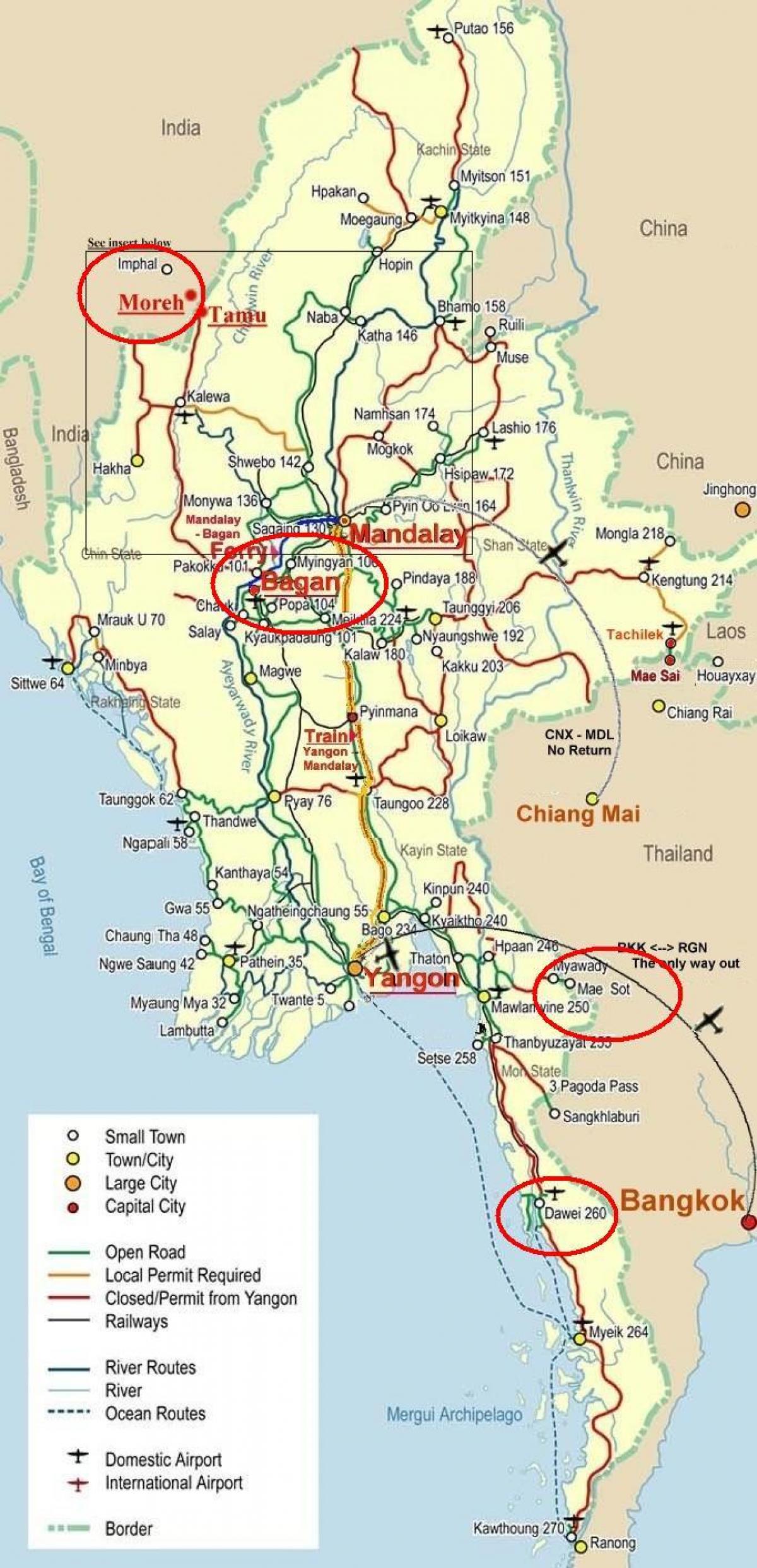 карта траси Бангкок 