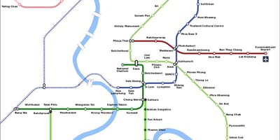 МРТ карта Бангкок, Таїланд