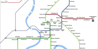 Бангкок метро lrt карта