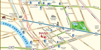 Карта річки Бангкока