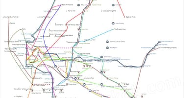 Карта автобусних маршрутів Бангкока