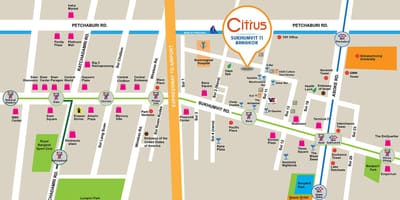 Карта сукхумвіт Бангкок