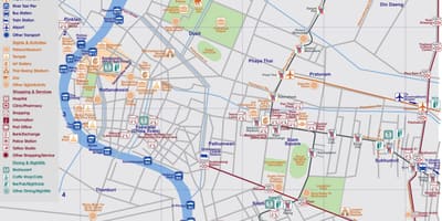 Карта центру Бангкока