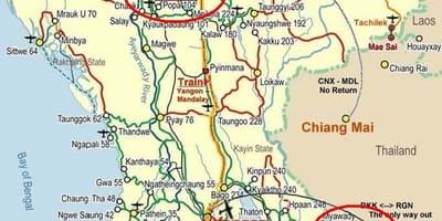 Карта траси Бангкок 