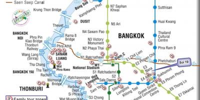 Громадський транспорт Бангкока карта