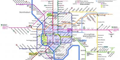 Бангкок поїзді на карті