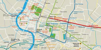 Карта центру міста Бангкок 