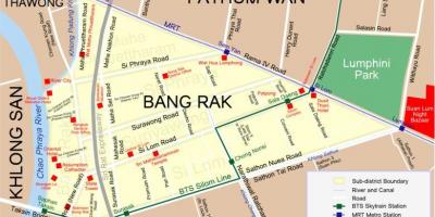 Карта Бангкока червоних ліхтарів
