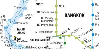 Карта метро Бангкока і Бангкок